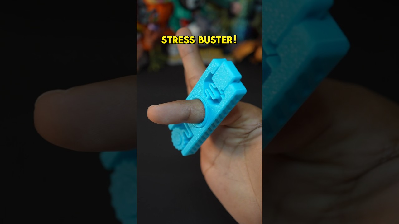 3D-Printed Fidget Spinner/Clicker. #3dprinting #fidget #toy