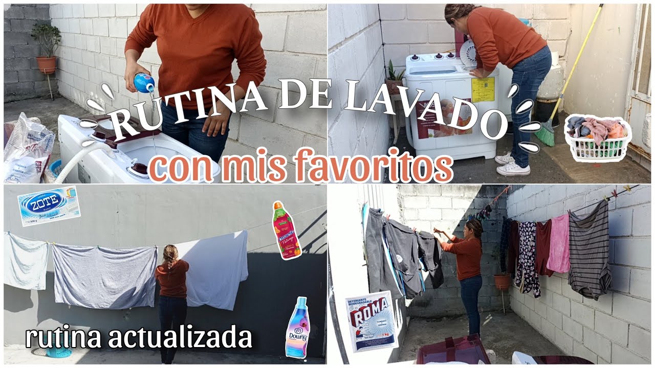 LAVADORA SEMIAUTOMÁTICA 🧺 RUTINA DE LAVADO ✨ COLABORACIÓN