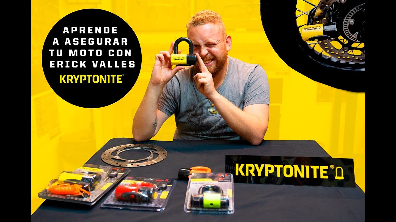 LA MEJOR SEGURIDAD para MOTOS, FRENOS DE DISCO KRYPTONITE