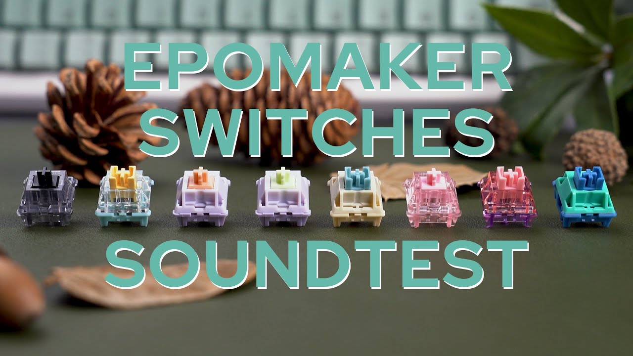 Soundtest🎙 for most Epomaker Switches on the EPOMAKER EK68 VIA kit