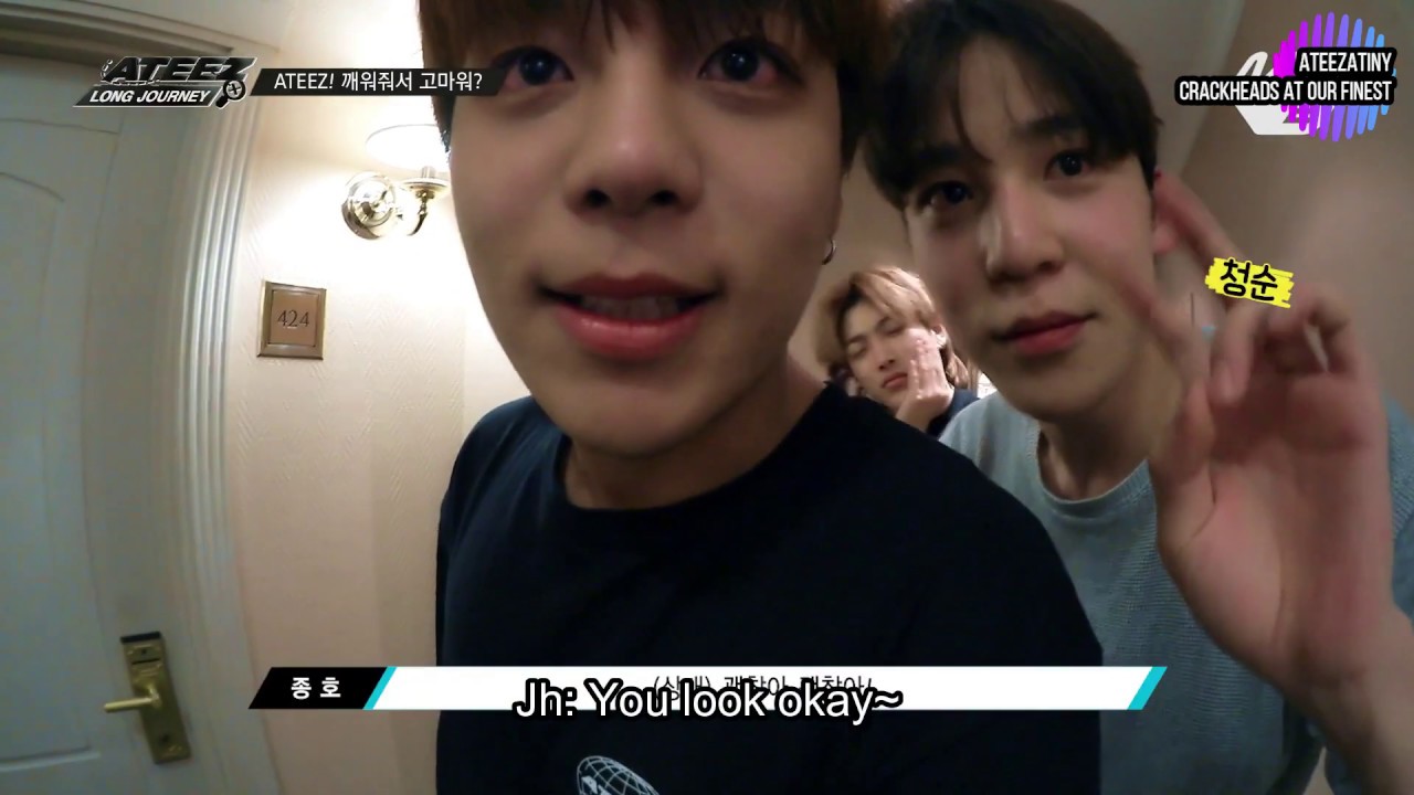 [ATEEZ] VLOG #1 : Wake Up, Hyungs~! -ATEEZ CRACK- (With Incorrect Subtitles)