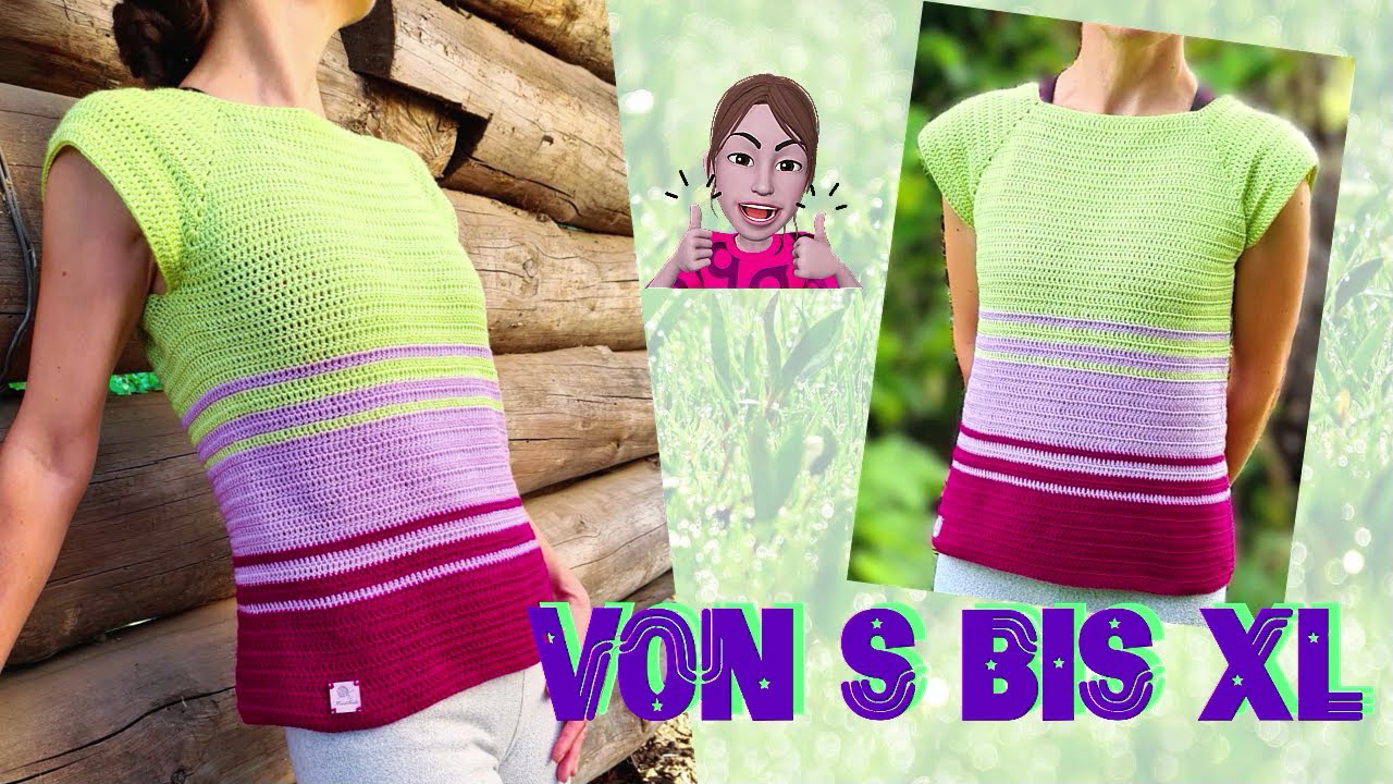 SPEZIELL FÜR ANFÄNGER 😍 : Häkele Deinen TOP ,... GANZ EINFACH 🧶💫