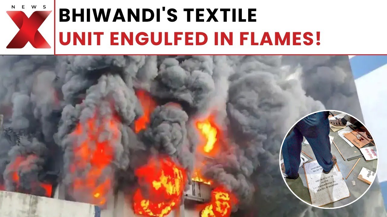 Massive Fire Engulfs Bhiwandi Dyeing Factory; No Casualties Reported | NewsX
