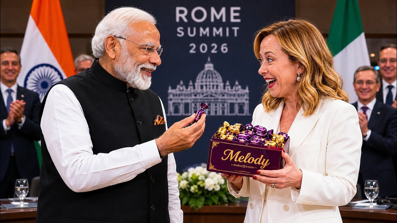 Melodi Moment in Rome 😲 | Modi&rsquo;s Viral Chocolate Gift Explained