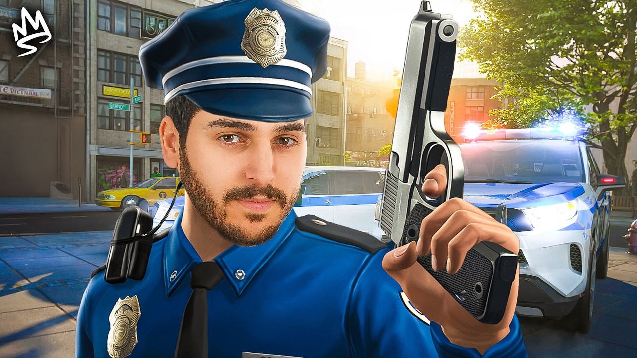 محاكي الشرطي مع خشب 🤣 ( صهيب الشرطي ) 👮‍♂️