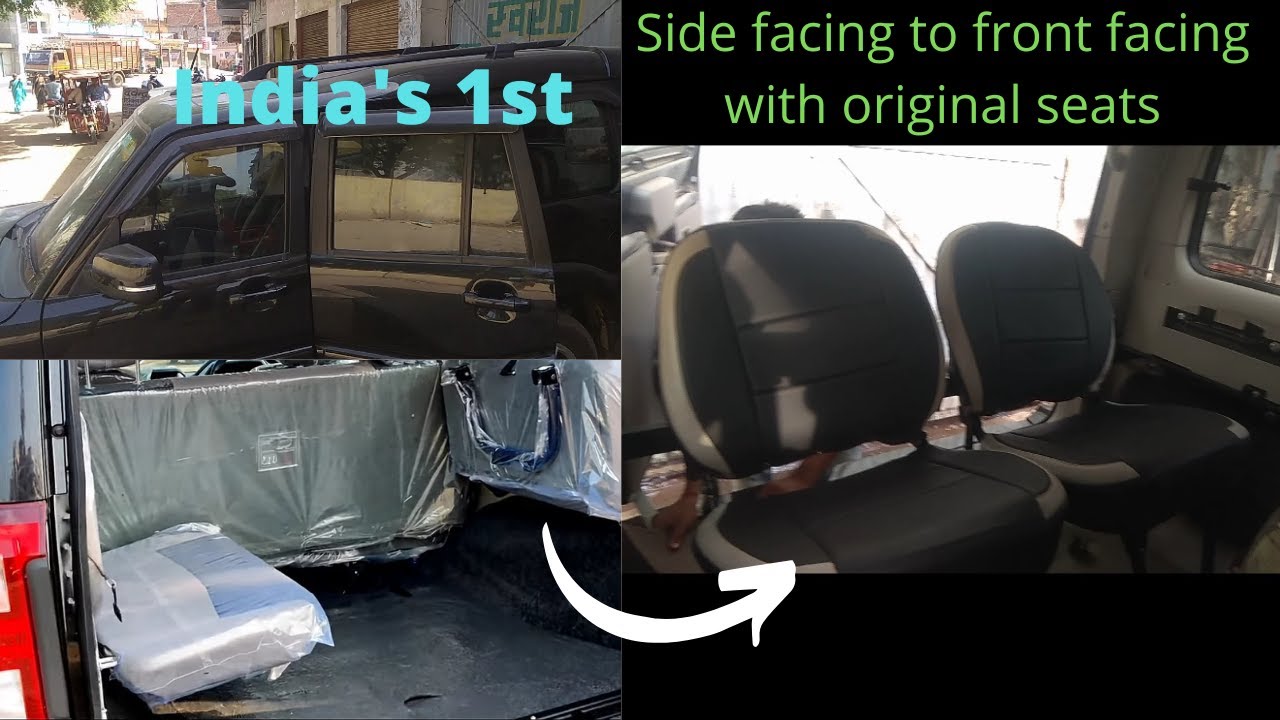 Scorpio's rear seat problem resolved ☺️|| Now,enjoy with front facing seat