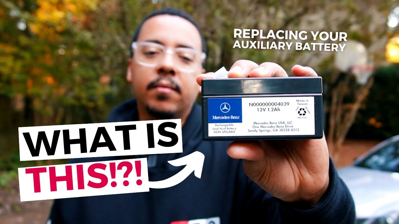 How to replace Mercedes auxiliary battery!  Fixing Auxiliary Battery Malfunction dashboard error.