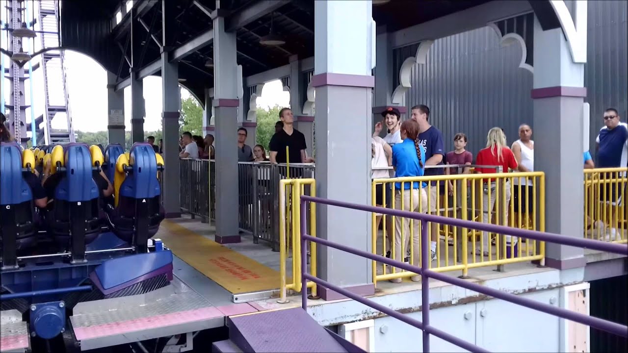 SF New England: Batman the Dark Knight on Ride Front Row POV / August 23, 2014