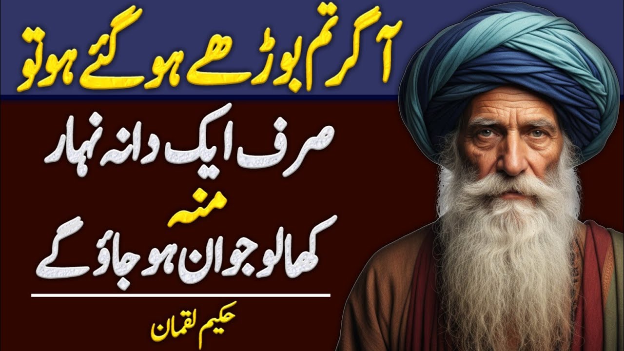 Luqman Hakeem Quotes in Urdu | Hikmat Ki Batain | Wisdom quotes | Sunheri Golden Words | Health tips