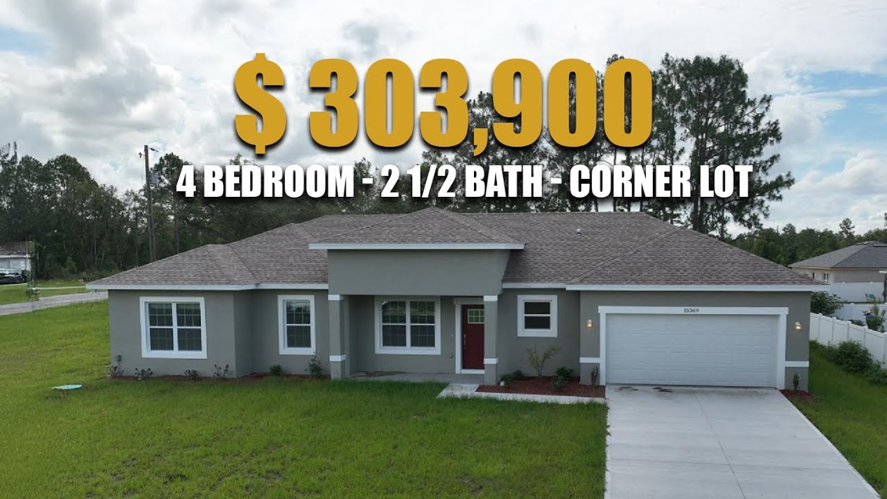 Inside a BRAND New CORNER LOT Home in Ocala, FL! NO HOA