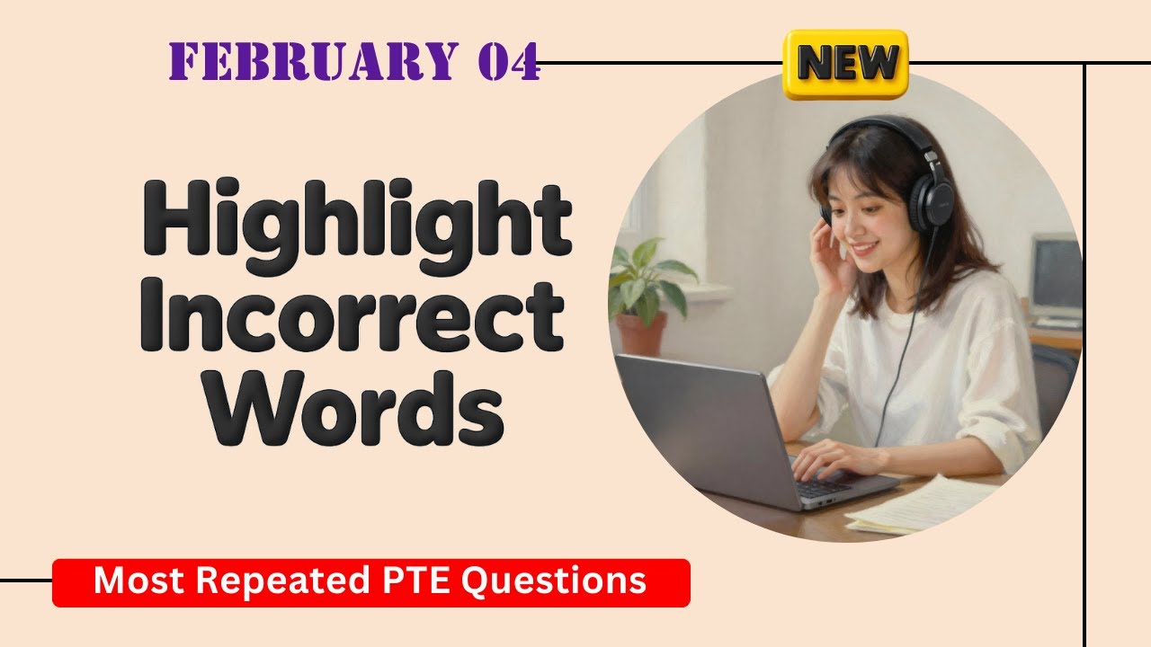 Highlight Incorrect Words PTE Listening | Timer and Answers | Real Exam Questions February 2026