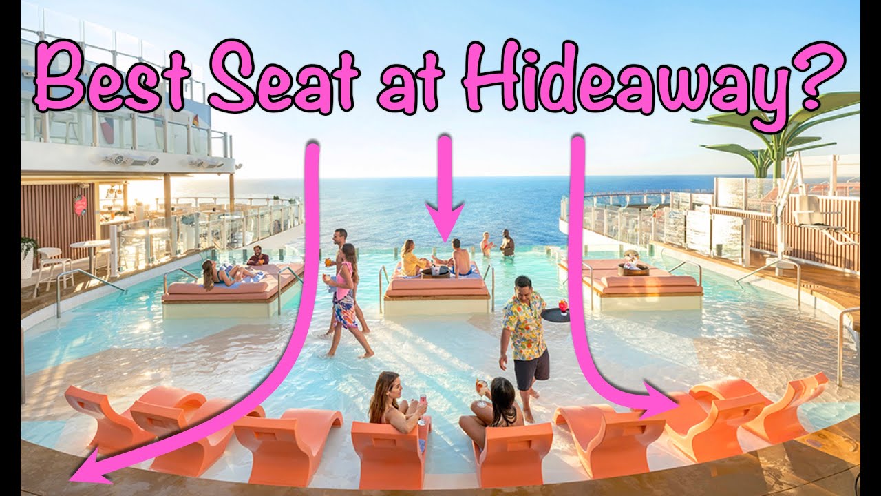 The Hideaway Pool Icon of the Seas...3 Days 3 Different Seats