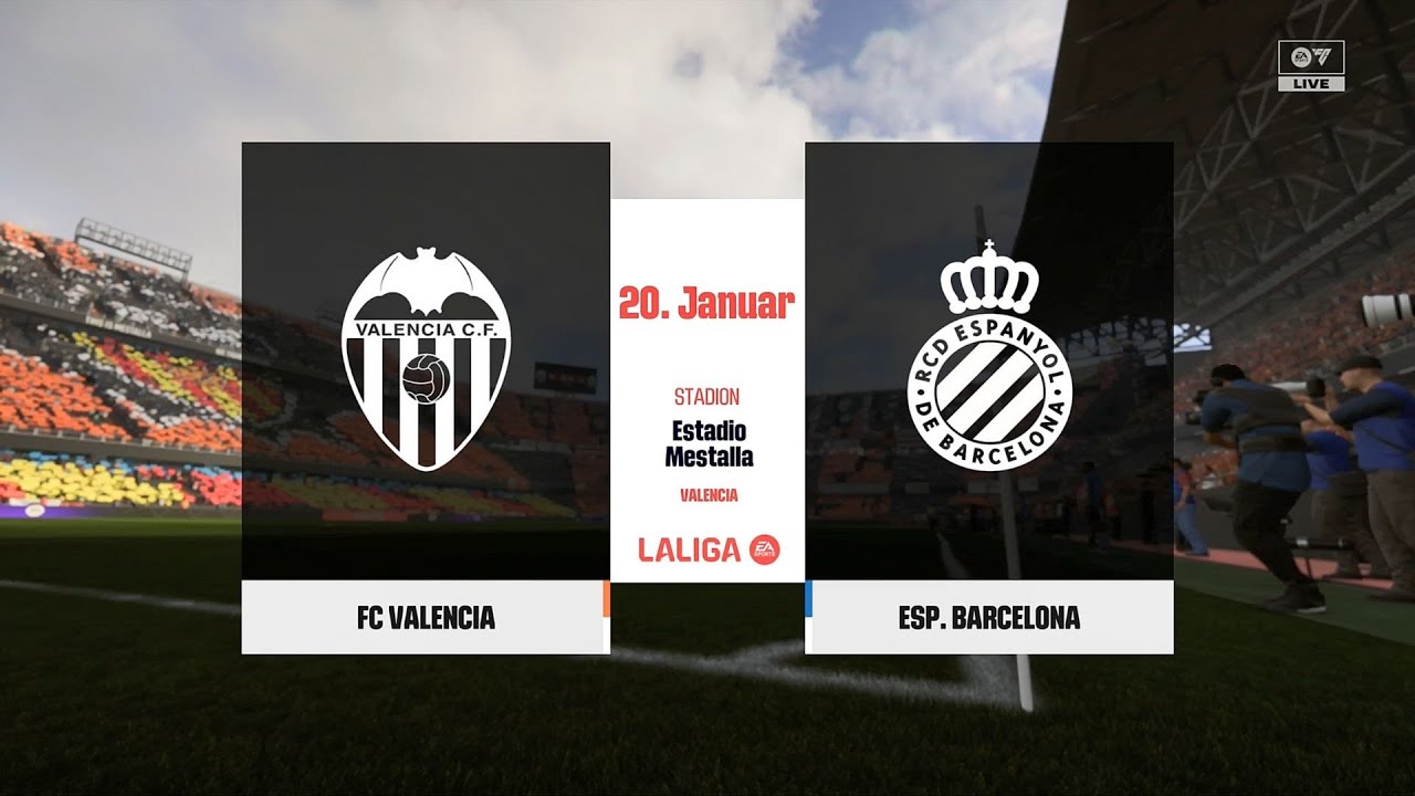 EA Sports FC 26 | Valencia CF vs Espanyol - Estadio Mestalla | Gameplay PS5