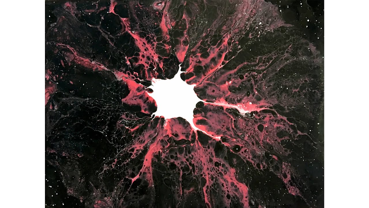 (9) Pour painting - Explosion in the Universe