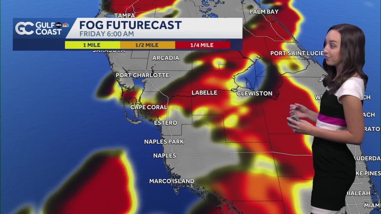 Warmer Thursday evening with super fog possible overnight