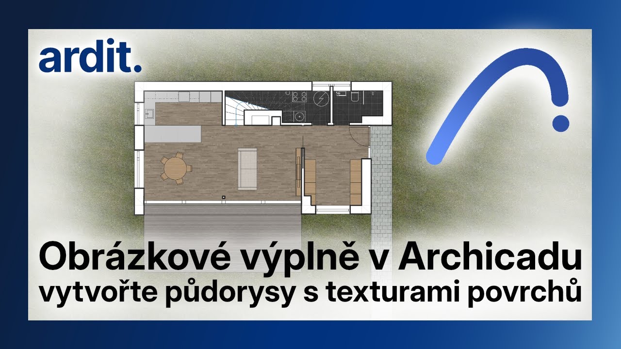 Obrázkové výplně v Archicadu – vytvořte půdorysy s texturami povrchů