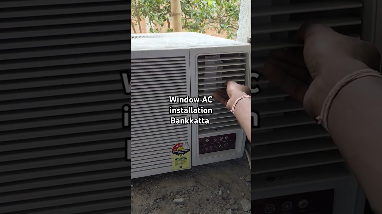 #window AC installation in # Bankkatta #chhotu technician