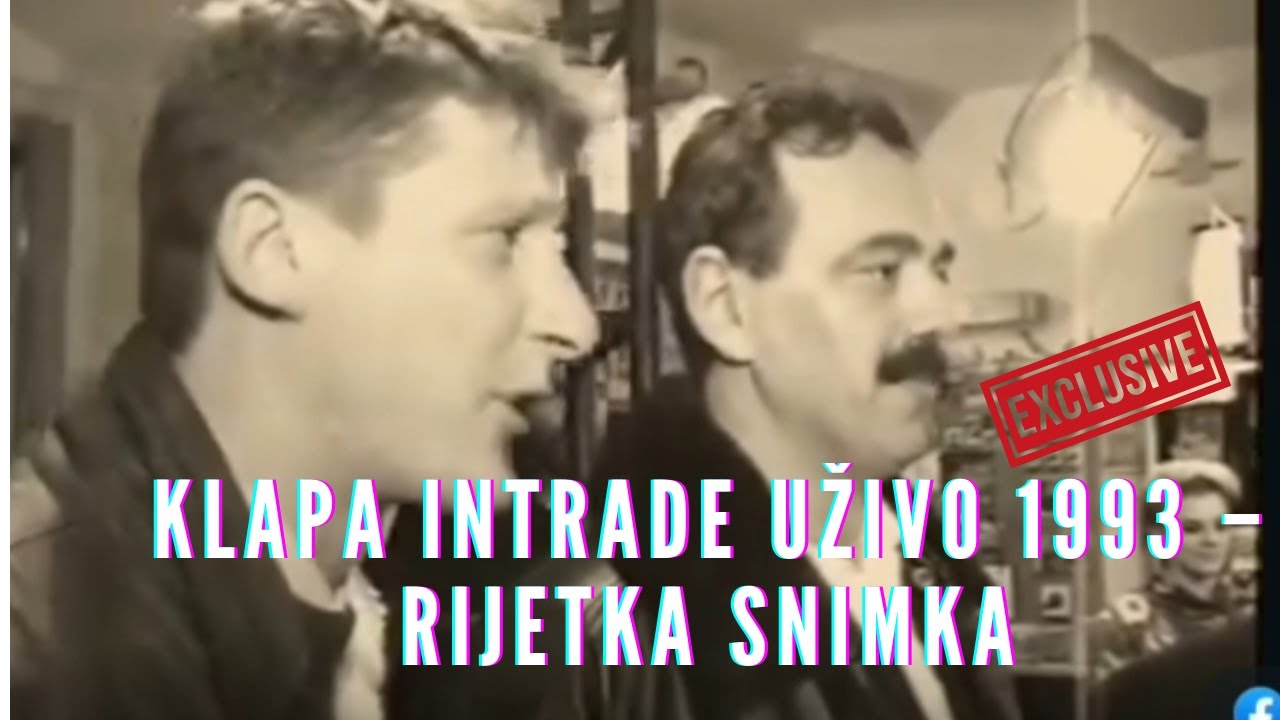 KLAPA INTRADE UŽIVO 1993 –RIJETKA SNIMKA #klapaintrade #tomislavbralic