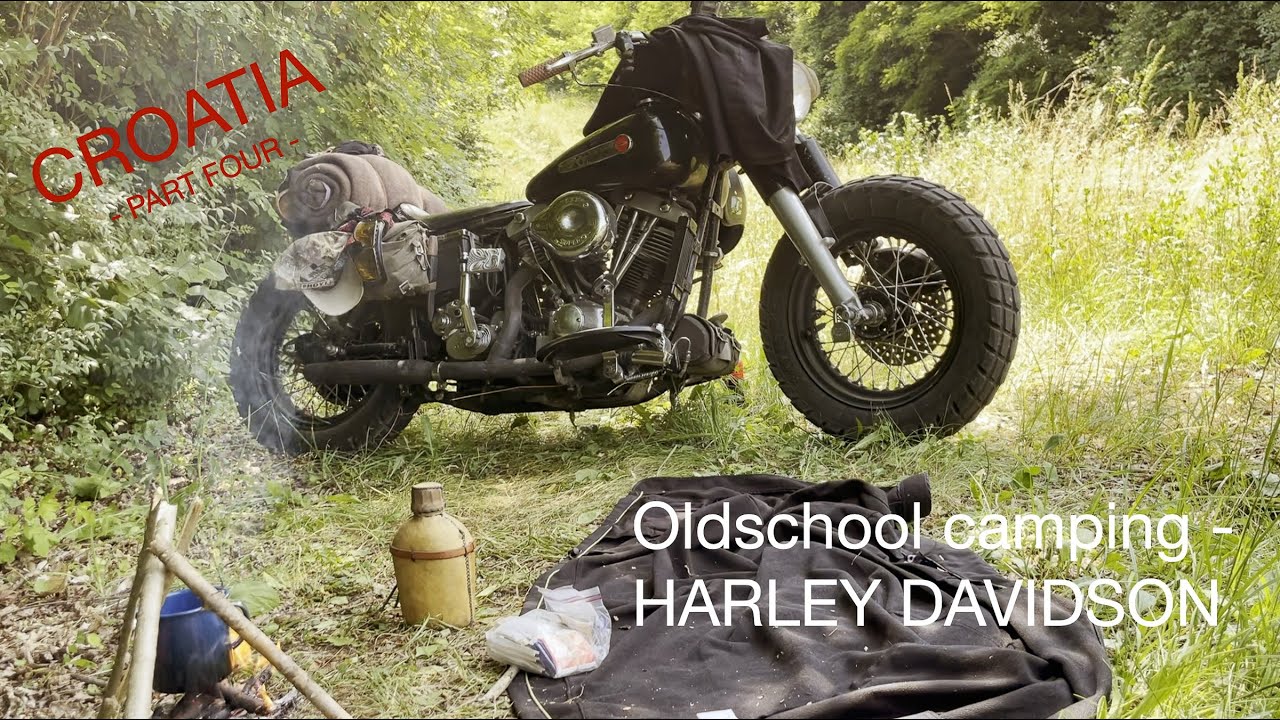 Wild Motorcycle Trip to Croatia - Oldschool camping with a vintage Harley Davidson