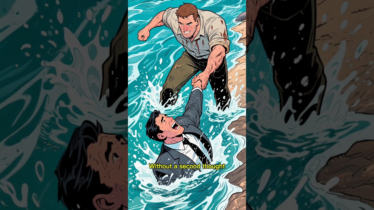 Man Saved Stranger From Drowning, 10 Years Later The Stranger Saved Him (Karma Is Real) #shorts