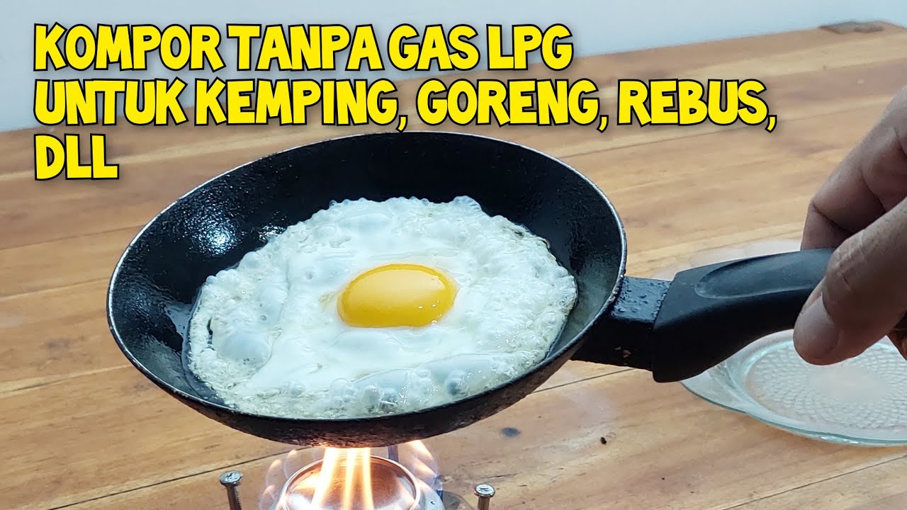 Cara Membuat Kompor Spirtus Dari Kaleng Bekas Larutan Api Jet Untuk Memasak