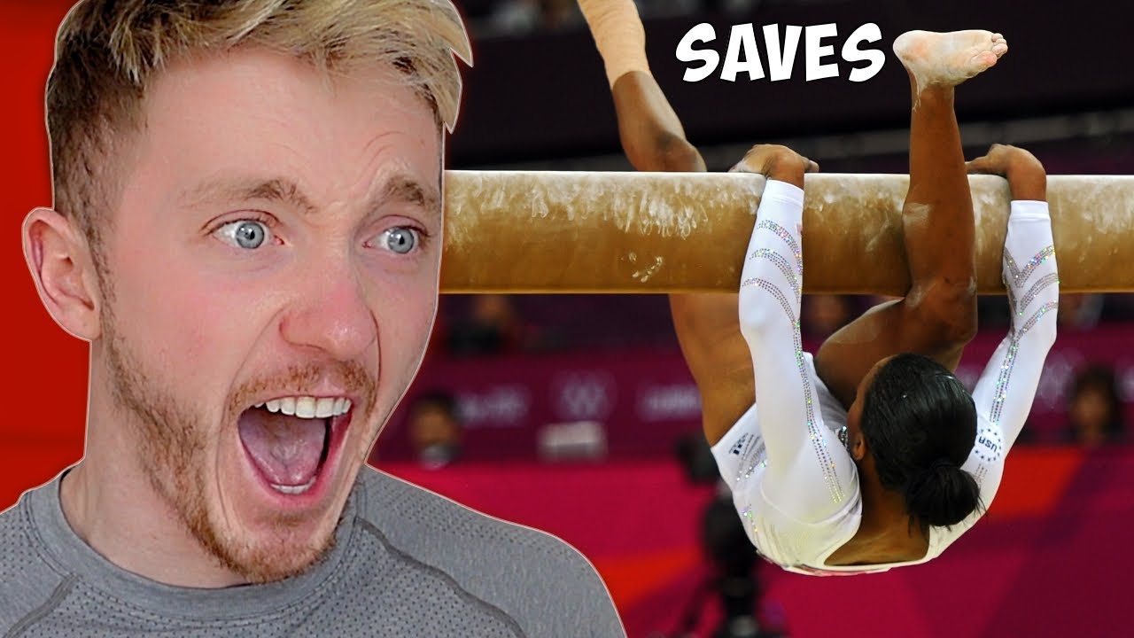 Reacting to Craziest Gymnastics 'SAVES' {Impossible?}