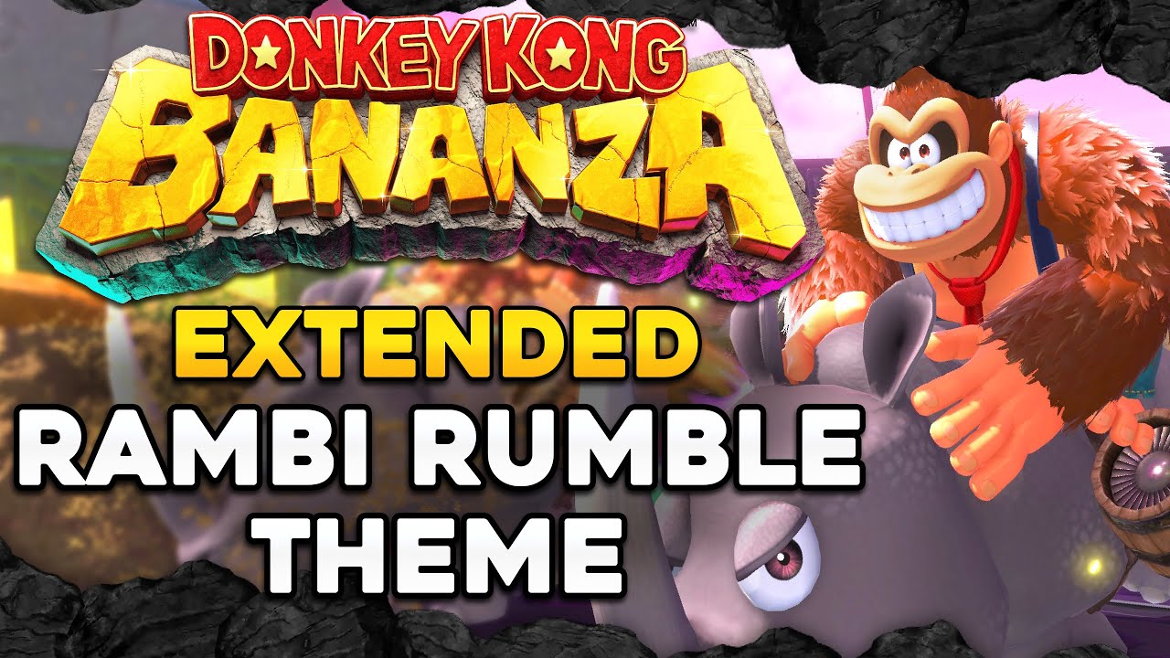 Donkey Kong Bananza OST - Racing Layer: Rambi Rumble Theme [Extended Soundtrack]