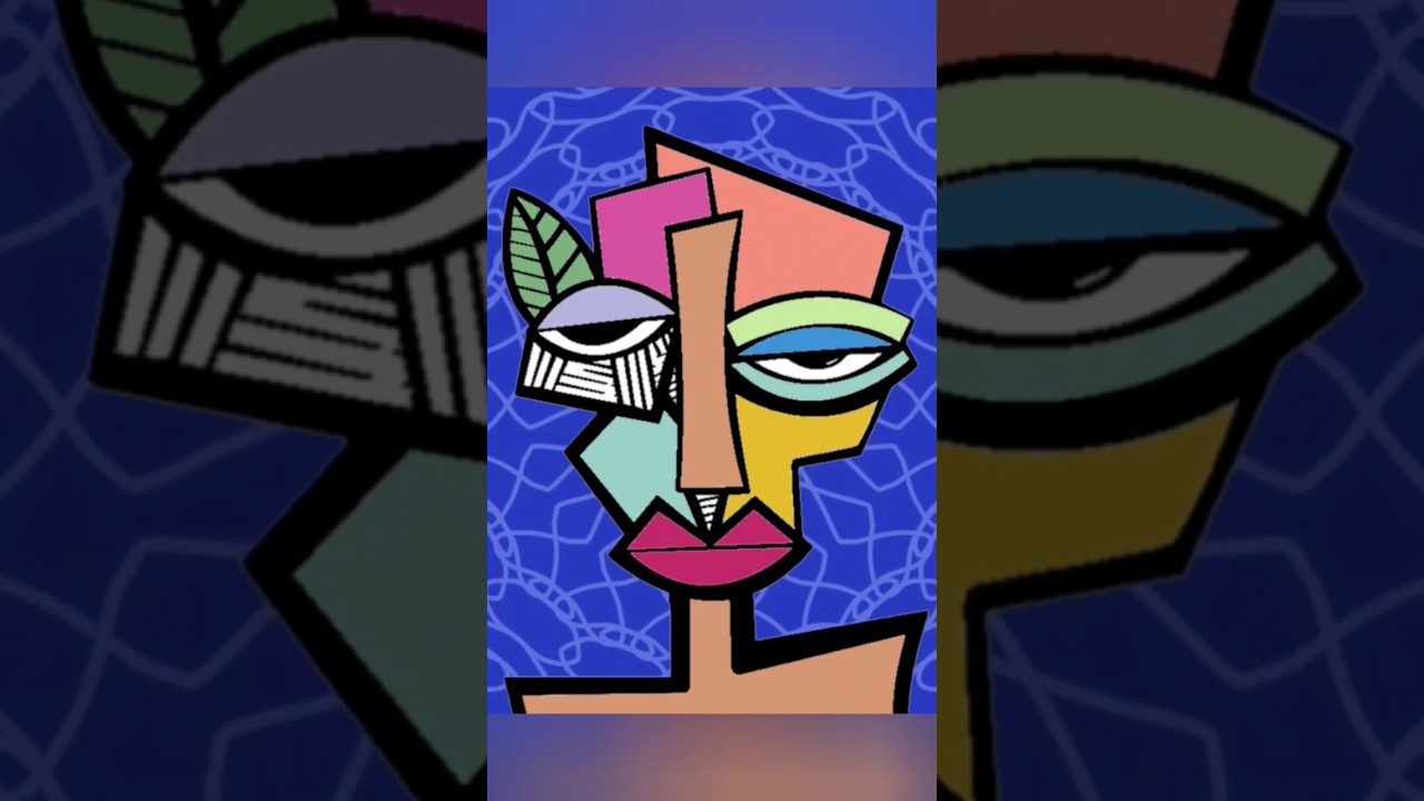Abstract Face Art | Cubist Art | Unique Art | Digital Art