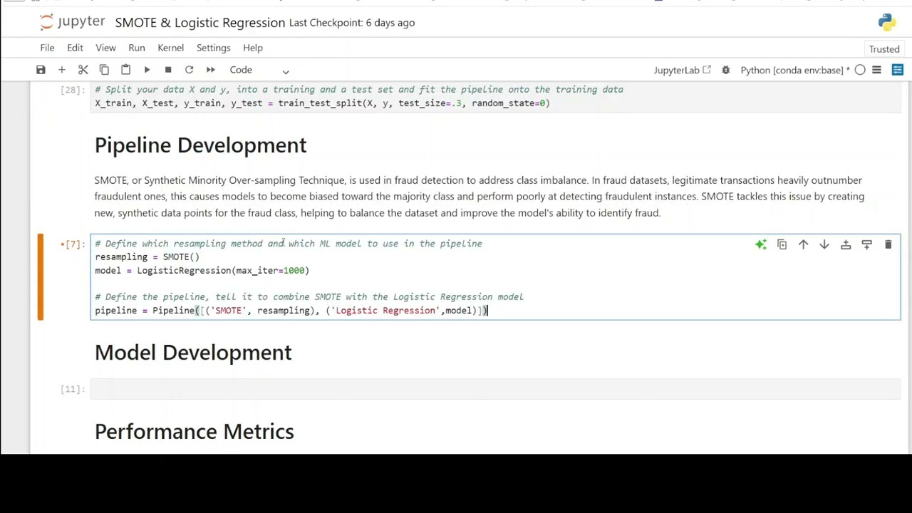 SMOTE & Logistic Regression with Python