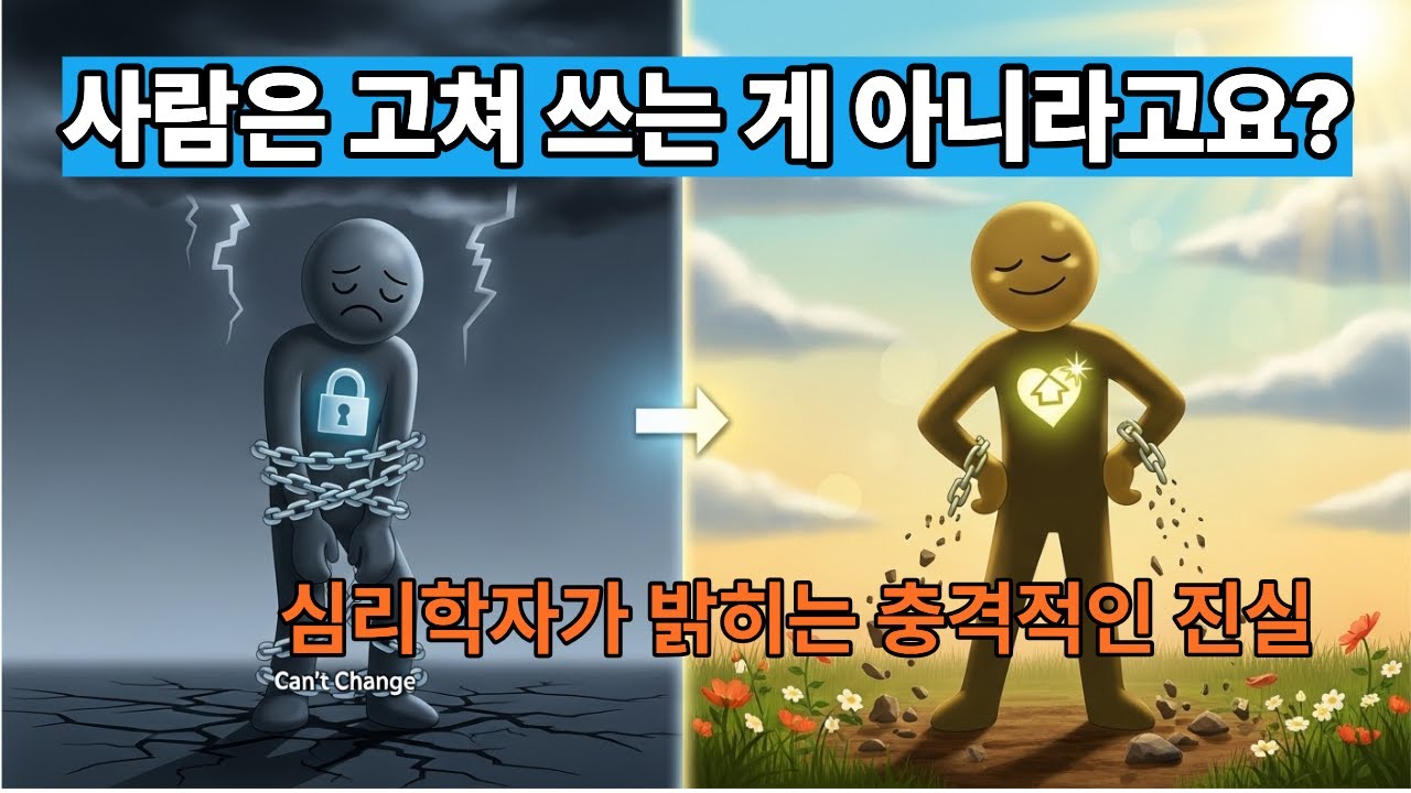 사람은 고쳐 쓰는 게 아니라고요 심리학자가 밝히는 충격적인 진실