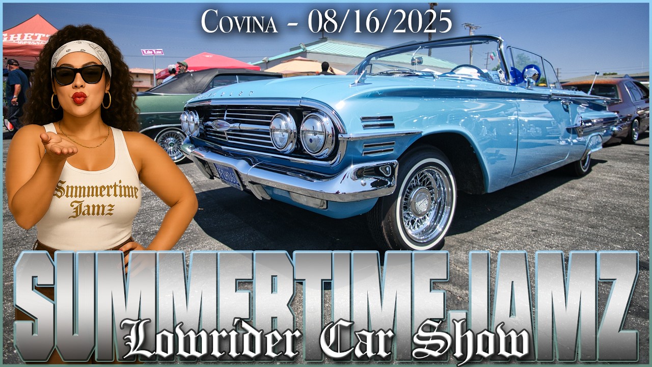 Summertime Jamz Car Show 2025 | Lowriders in Covina, CA 🔥🚘