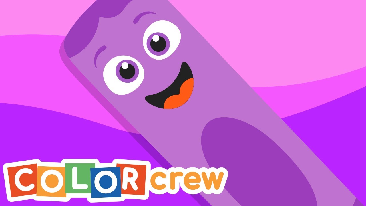 Toddler Learning Video |Color Crew - Purple |Drawing |@BabyFirst Learn Colors, ABCs, Rhymes & More ​