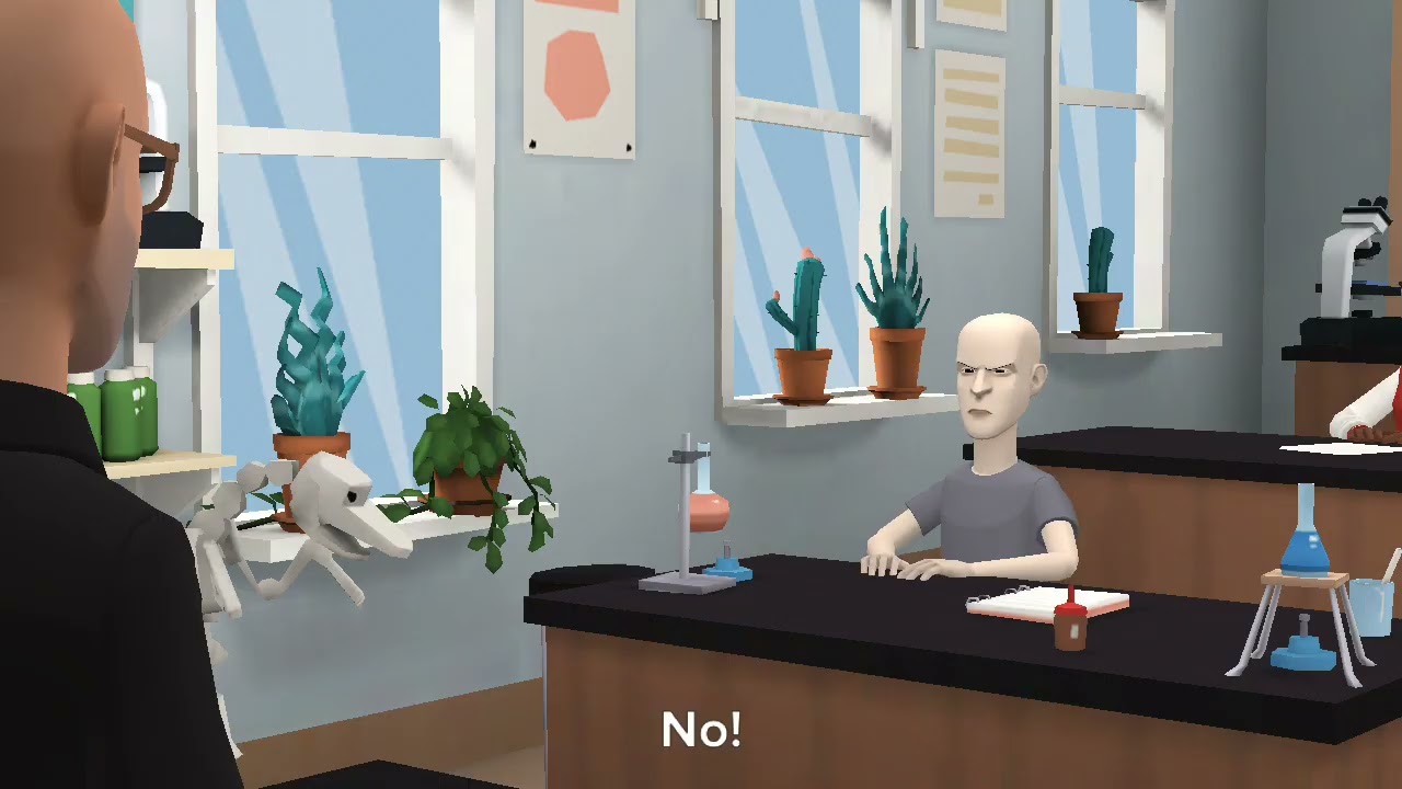 Classic Caillou argues with his science teacher/detention/grounded