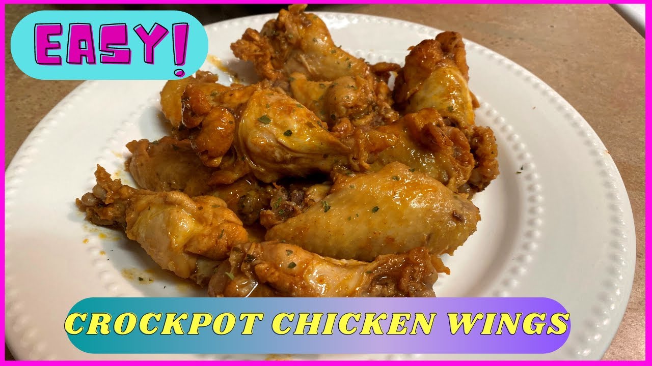 CROCKPOT CHICKEN WINGS/EASY CROCKPOT RECIPE