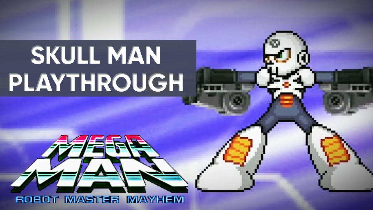 Mega Man: Robot Master Mayhem (PC) - Skull Man Gameplay Playthrough