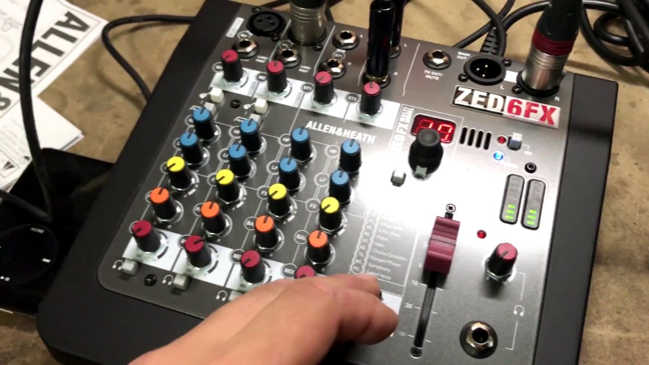 Allen & Heath ZED-6FX unboxing review test audio opinión prueba de audio opinión español