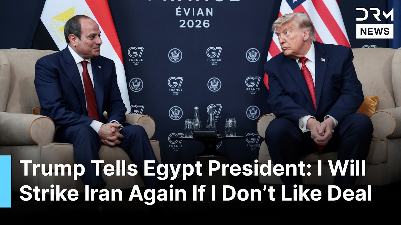FULL MEETING: Trump Meets Egypt's President Sisi at G7 Summit in France After Iran Deal | AC1G