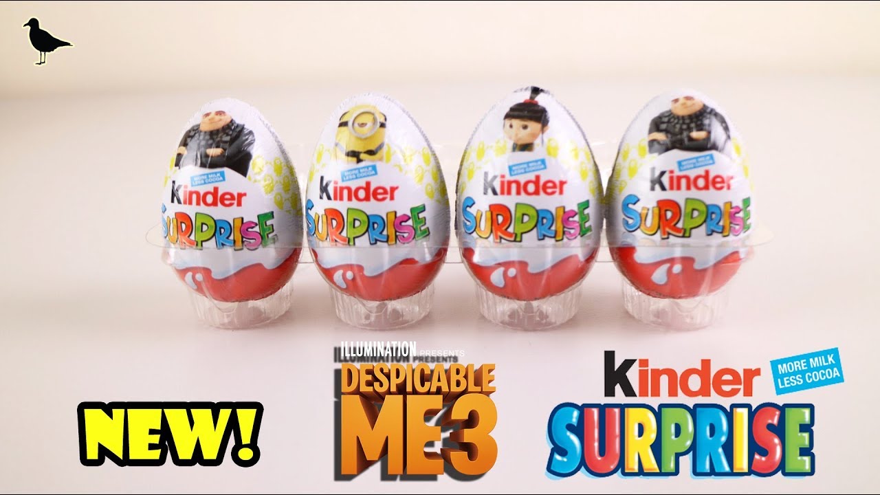 Распаковка загадочного шоколадного яйца Kinder Surprise по мотивам мультфильма &laquo;Гадкий я 3&raquo; | Отз...