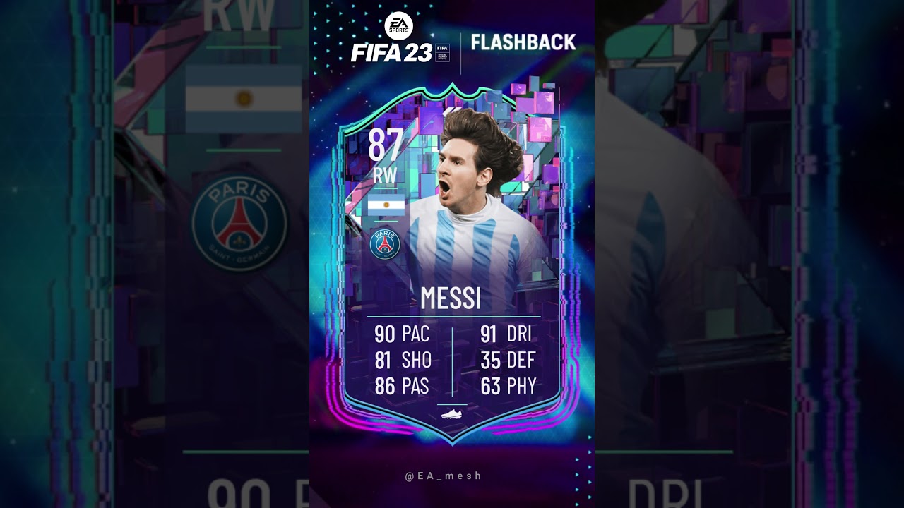Unbelievable! 😱Messi's EA FC 24  Flashback Card 🔥 #eafc24 #fc24 #lionelmessi #flashback #fifa23