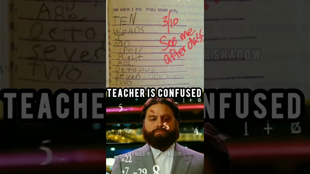 Teacher is confused || #memes #shorts