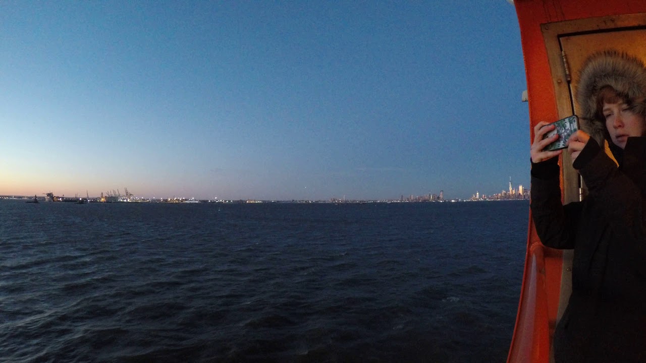 ⁴ᴷ Staten Island Ferry Full Ride from St. George, Staten Island to Whitehall Terminal, Manhattan