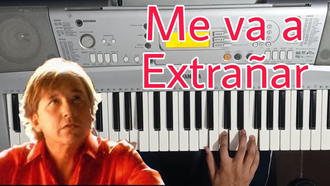 Me va a extrañar Ricardo Montaner tutorial piano