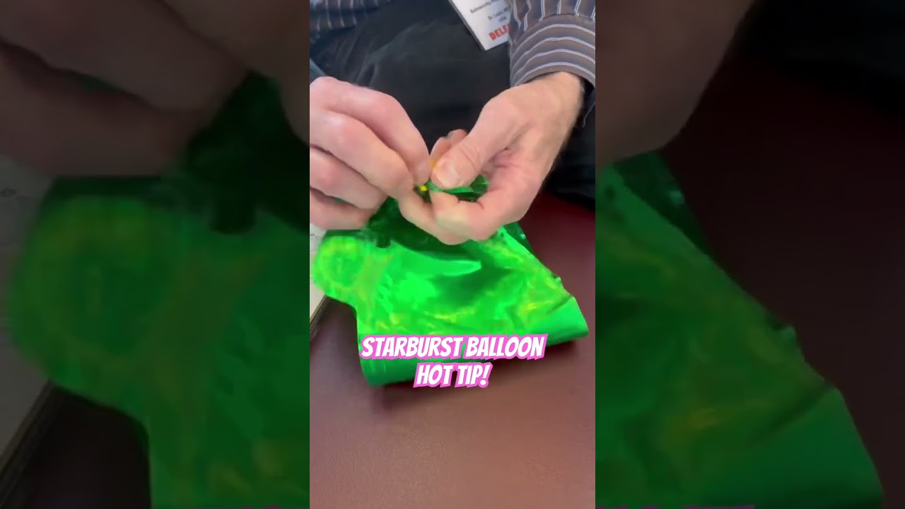 How to inflate your starburst balloons the easy way!