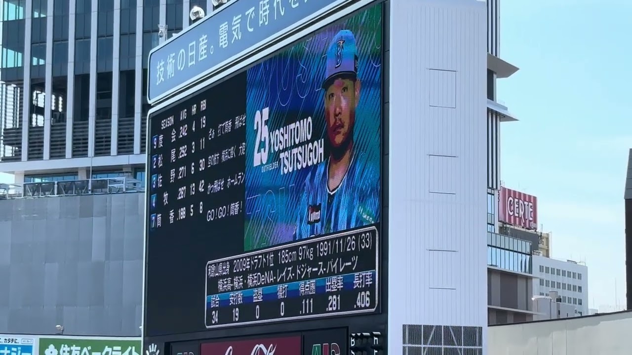 2025年6月22日 横浜DeNA×千葉ロッテ 試合前スタメン発表＆応援歌1-9