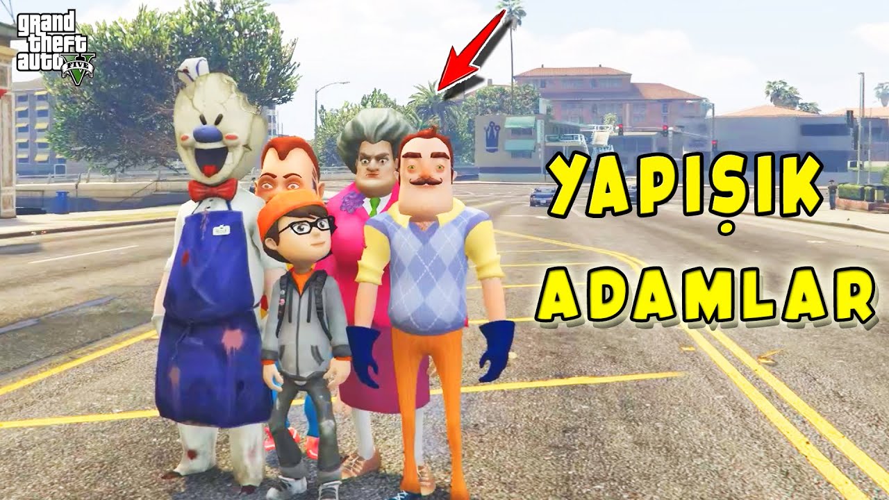 ÖNÜMÜZE GELENE BİR TEKME - YAPIŞIK KÖTÜ ADAMLAR 😱 GTA 5 Kötüler
