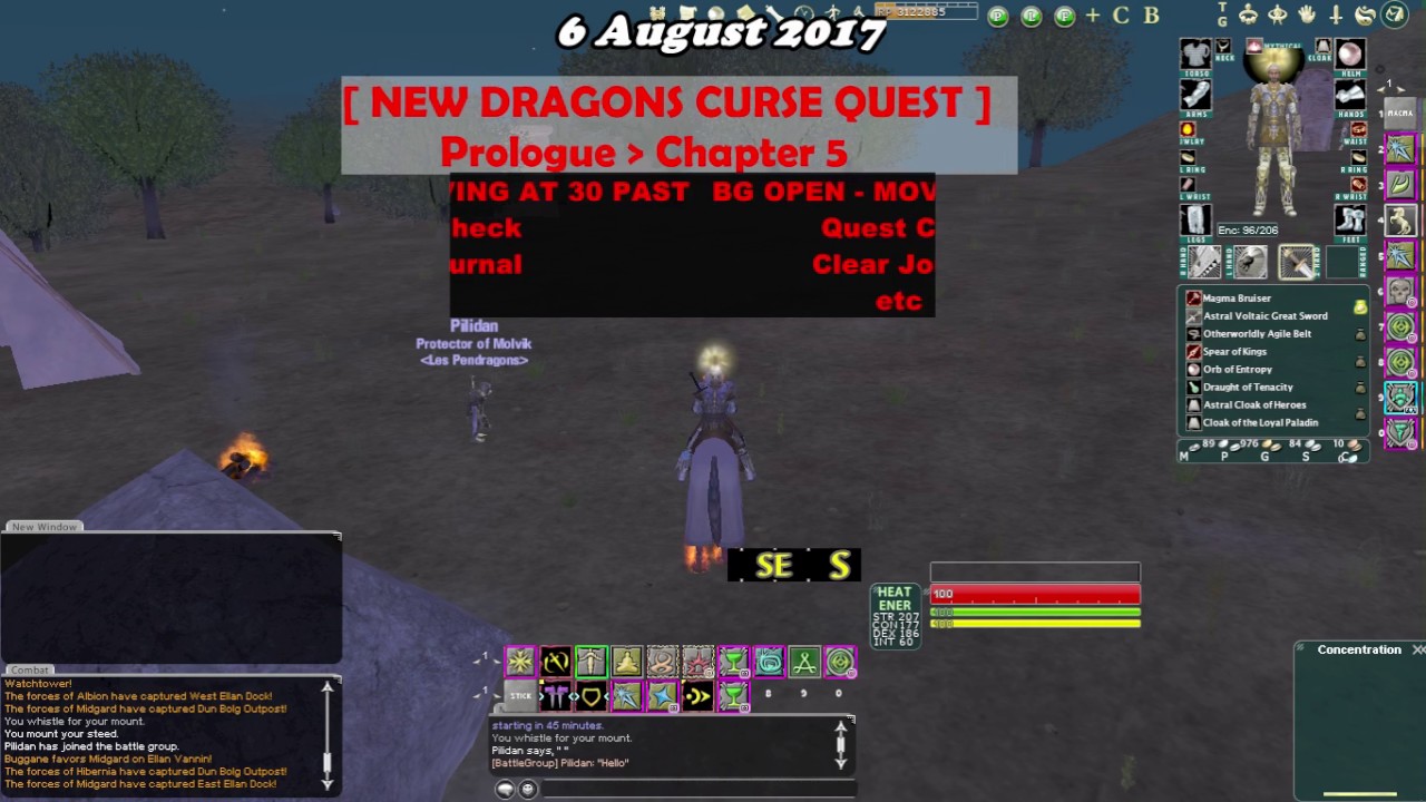 [ daoc/live ] PvE Curse Quest - Prologue to Chapter 5 [ 7 August 2017 ]