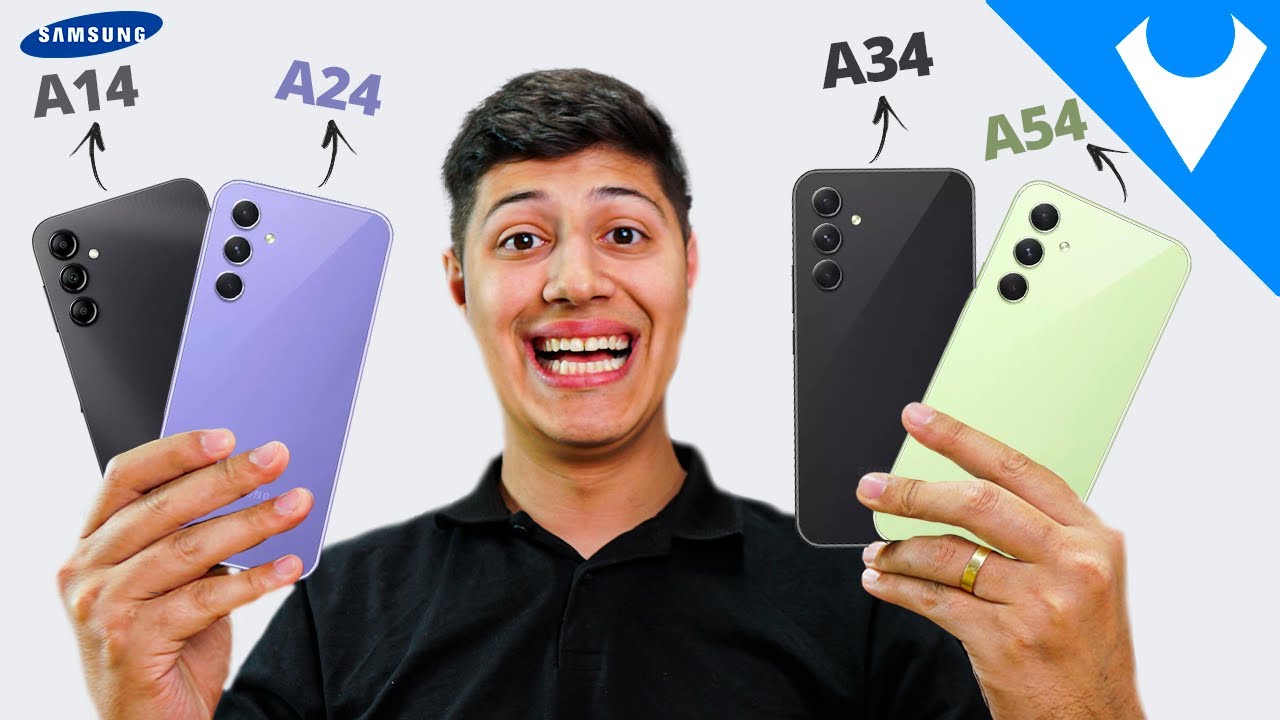 TODOS Galaxy A14, A24, A34 e A54! Qual a melhor OPÇÃO para COMPRAR em 2024?