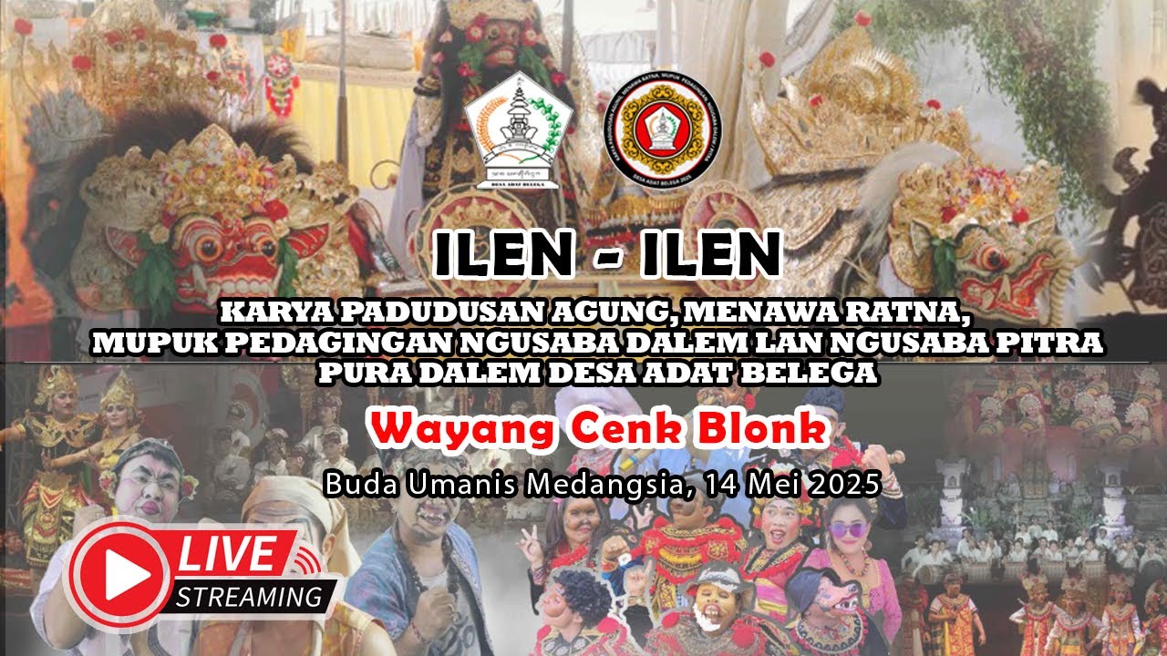 Wayang Cenk Blonk - Ilen-Ilen Karya Pura Dalem Desa Adat Belega