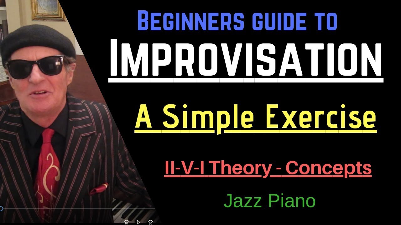 Beginner's Guide to Improvisation- A SIMPLE II-V-I  EXERCISE - theory/concepts.