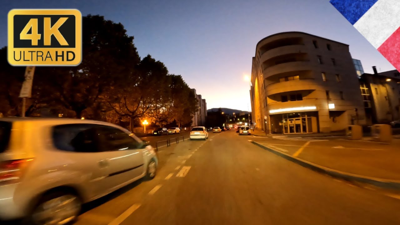 Gap 4K I Driving Downtown I Night Drive France 🇫🇷